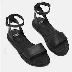 Eileen Fisher Mike Flat Ankle Strap Sandals Size 7